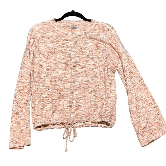 Aerie Womens Pullover Top XS Drawstring Long Sleeve Relaxed Fit Multicolor - Picture 7 of 9